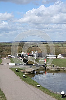 Foxton locks leicestershire,england