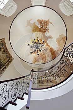 Foyer with ceiling design photo