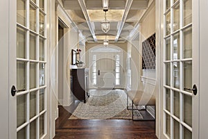 Foyer with french doors