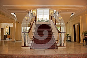 Foyer in luxurious house photo