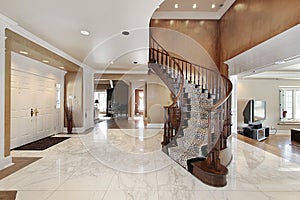 Foyer in luxury home photo