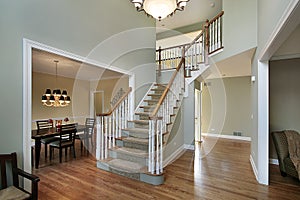 Foyer in luxury home photo