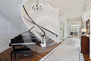 Foyer in luxury home