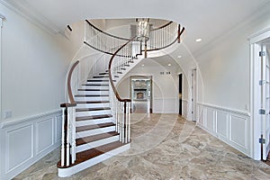Foyer in new construction home