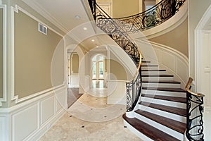 Foyer in new construction home