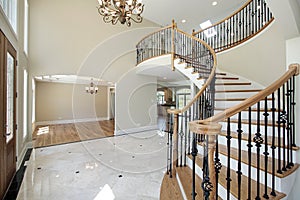 Foyer in new construction home