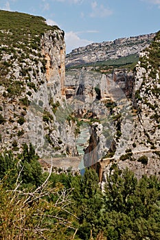 Foz de Lumbier, A canyon in Spain photo