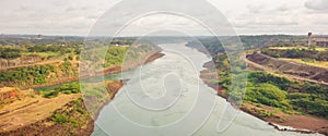 Foz do Iguacu, Brazil: Itaipu hydroelectric power plant dam in Parana river photo