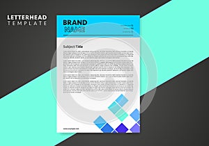 corporate modern letterhead design template. creative modern letter head design