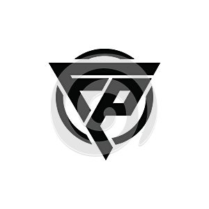 FPL, PLF, LFP, LPF, PFL Triangle Logo Circle Design Vector