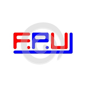 FPU letter logo creative design with vector graphic, FPU simple and modern logo