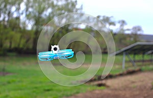 FPV Microdrone in Flight.