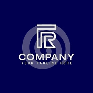 FR Letter Logo Modern Business Vector Template Initial FR Logo Design
