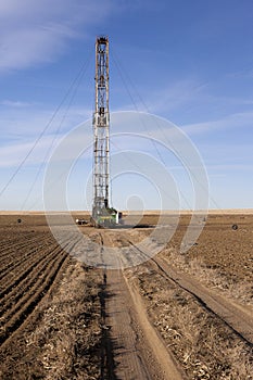 Fracking Drilling in a Colorado Field