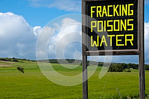 Fracking Environmental Sign