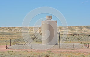 Fracking equipment for Oil and Natural gas extraction. Hydraulic Fracturing Shale in Carbon County Wyoming photo