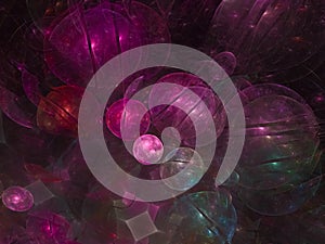 Fractal abstract unique future science decorative creative background idea decoration magic