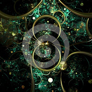 Fractal Abstract Bubble Background - Fractal Art