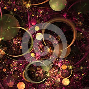 Fractal Abstract Bubble Background - Fractal Art