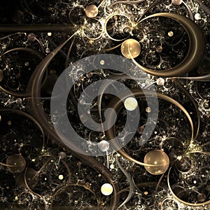 Fractal Abstract Bubble Background - Fractal Art