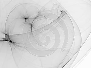 Fractal abstract, digital beautiful pattern creativity design, dream black and white