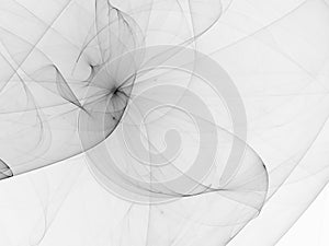 Fractal abstract, digital element beautiful decoration , black and white