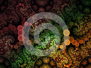 Fractal abstract pattern curl vesicle surreal spiral delicate generate artisticbubble photo