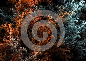 Fractal Alien Moss Branches