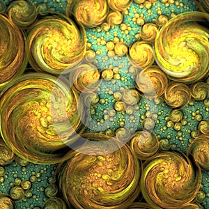 Fractal Bubble Background