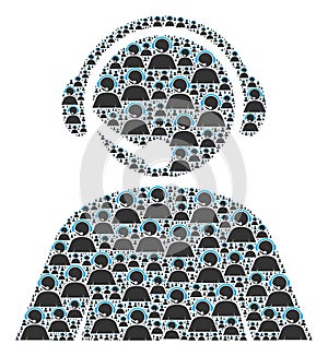 Call Center Operator Recursion Composition of Itself Items