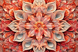 Fractal flower perfection, colorful, brilliant and charming prospect, creative background, high art