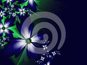 Fractal image as a background for graphic design. Original fractal flower.