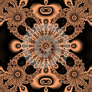 Fractal ceramic tile