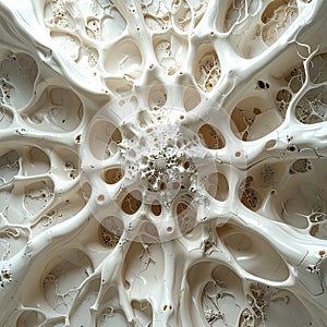Fractal Interior of a Natural Organic Structure