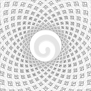 Fractal Mandala Vector. Isolated On White Background. A vector illustration Mandala