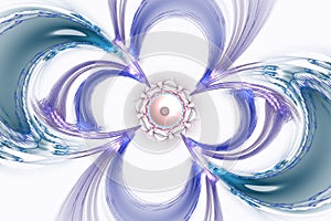 Fractal mathematic algorithm generated art picture illustration can illustrate universe 3D digital art galaxy universe