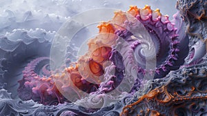 A fractal pattern with everincreasing complexity symbolizing the idea of endless progression