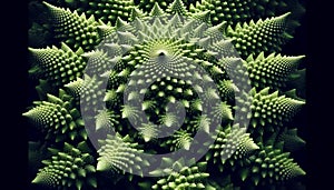 Fractal patterns in nature, Ai generated image