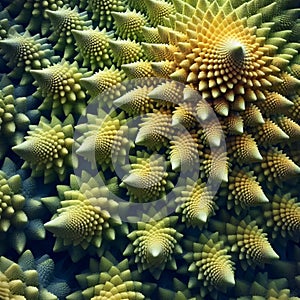 Fractal patterns in nature, Ai generated image