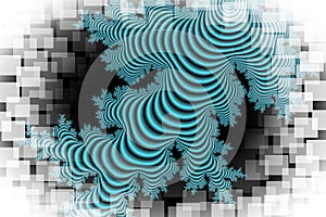 Fractal phosphorescent background