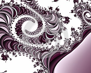 Fractal, purple elegant sparkling flowery abstract geometries, vivid texture