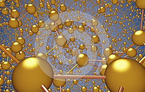 Fractal Rendering Molecular Atomic Crystal Ctructure