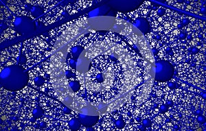 Fractal Rendering Molecular Atomic Crystal Ctructure