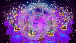 a fractal set in a countless astral