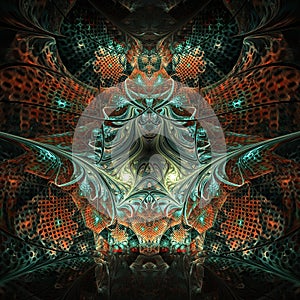 Fractal symmetric background