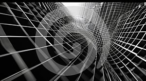 Fractal Symphony: Abstract Gridscape