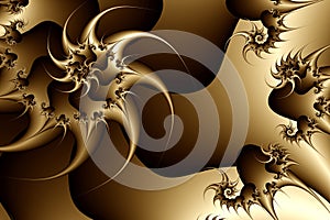 Fractal texture, sepia