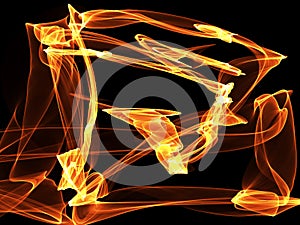 Fractals with colored veils