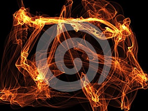 Fractals with colored veils