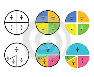 Fraction mathematics Fraction Calculator Simplifying Fractions on white background  vector
